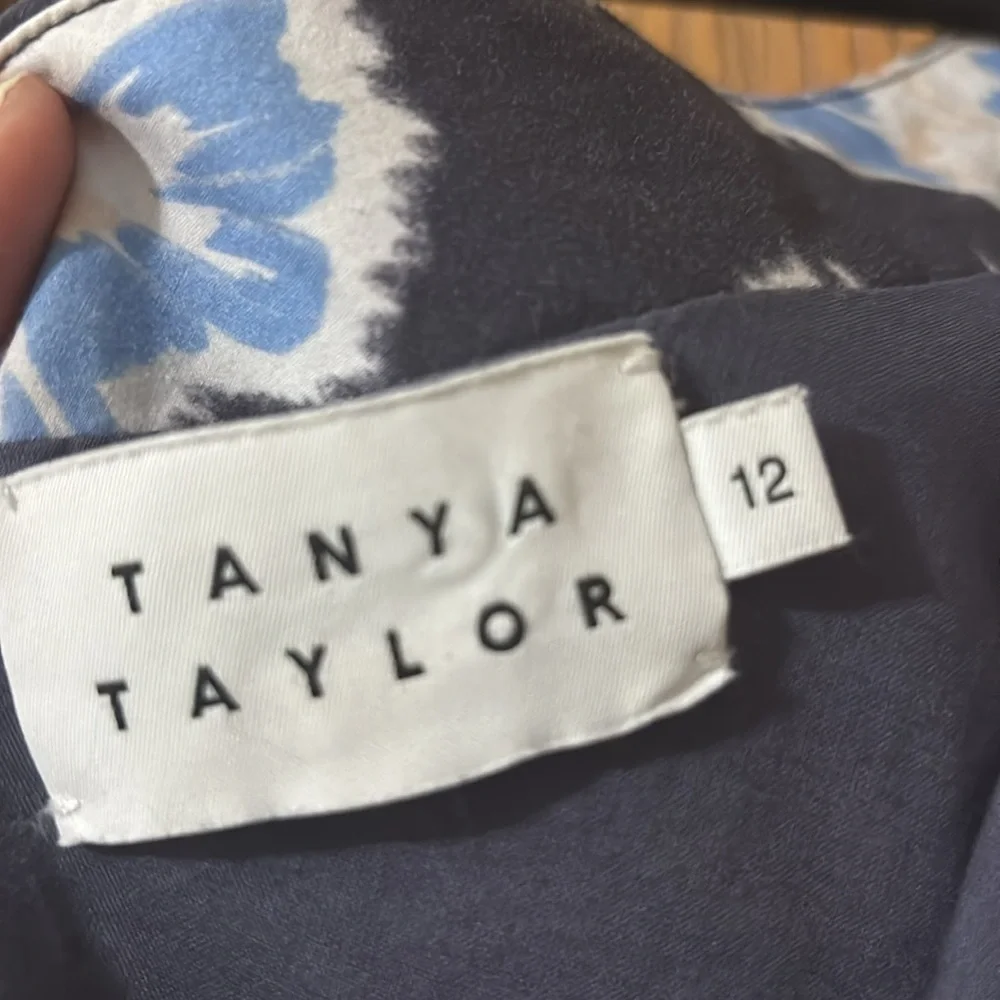 Tanya Taylor Amber Floral One-Shoulder Belted Mini Dress